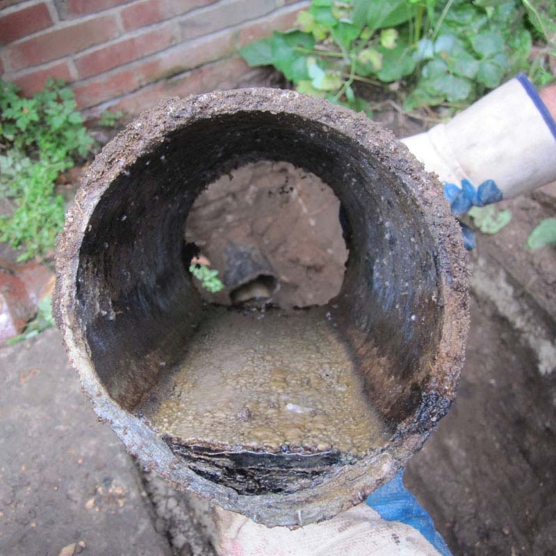 Rioolbuis ontstopt in Den Haag